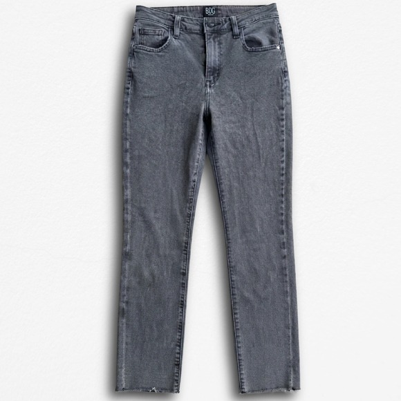 BDG Denim - BDG Urban Outfitters Grey Kick Flare High Rise Cropped Jeans Size 27 Raw Hem